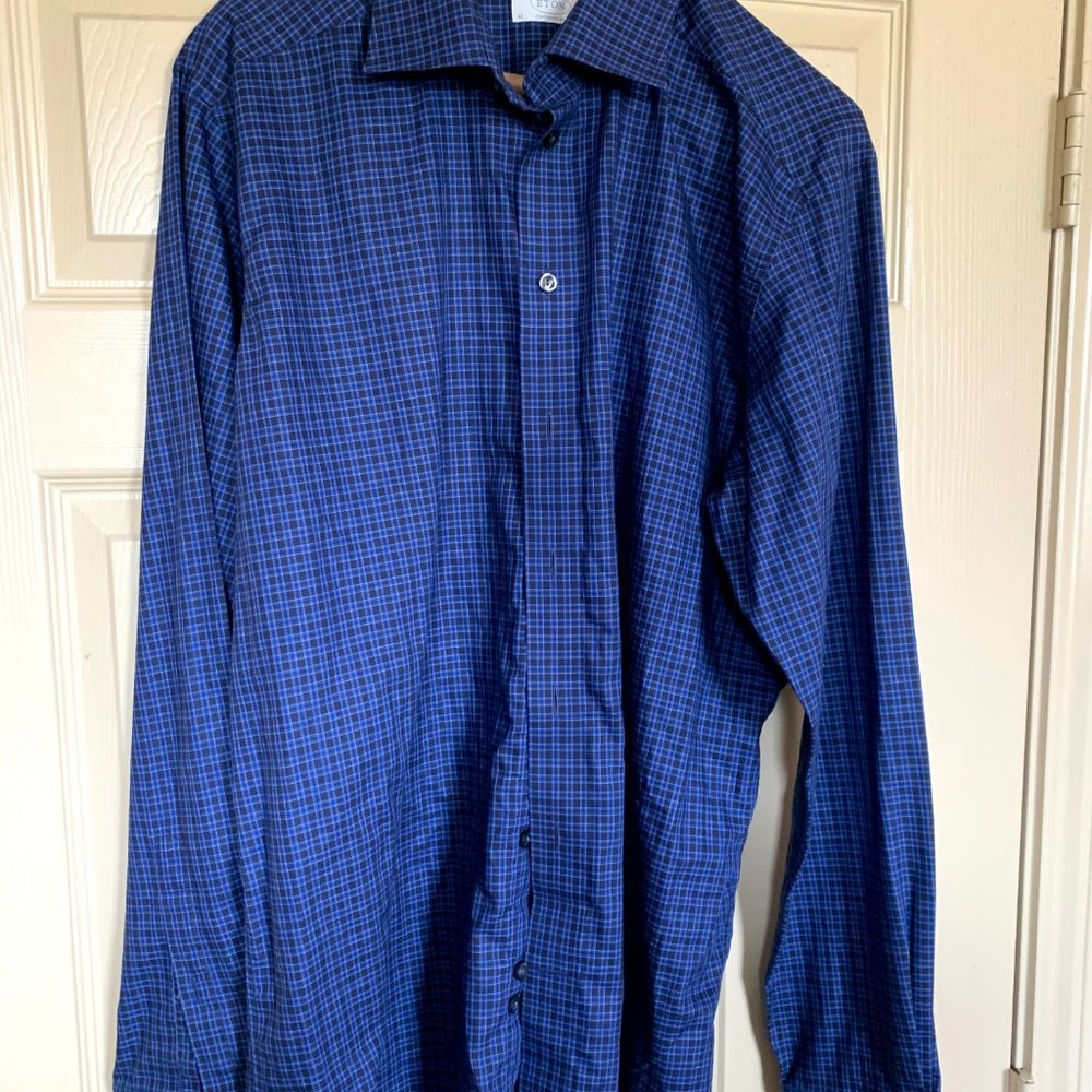 Bundle of 3 Men's Eton button down shirts 17/34 - Picture 3 of 7